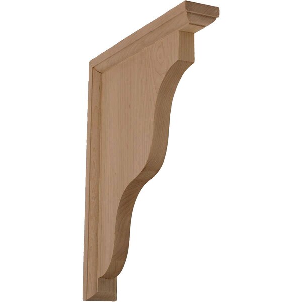 Ekena Millwork 1 1/2"W x 9"D x 11"H Hamilton Traditional Bracket, Alder - BKT01X09X11HAAL