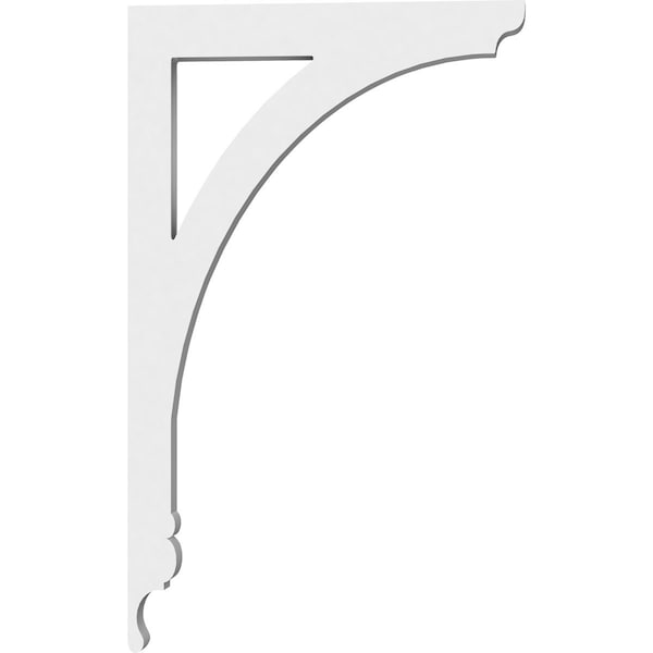 Ekena Millwork Legacy Architectural Grade PVC Bracket, 5/8"W X 5 1/2"D X 9"H - BKTP01X05X09LE