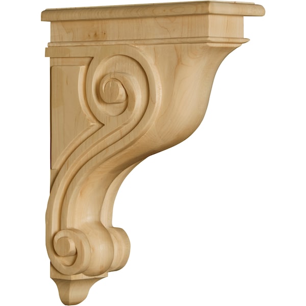 Osborne Wood Products 13 x 2 7/8 x 9 1/8 Florence Bar Corbel in Soft Maple - 8090M