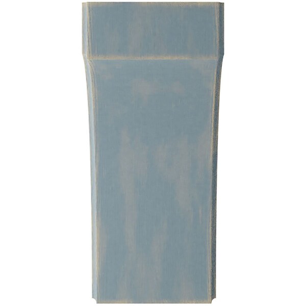 Ekena Millwork 5 1/4"W x 8"D x 12"H Clarksville Wood Vintage Decor Bracket, Driftwood Blue - BKTWD05X08X12CVBU