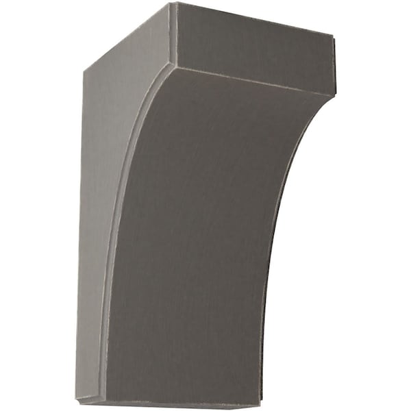 Ekena Millwork 5 1/4"W x 6"D x 10"H Clarksville Wood Vintage Decor Bracket, Reclaimed Grey - BKTWD05X06X10CVGY