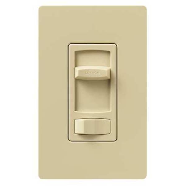 Lutron Fan Control, Slide, Rocker, 1.5Amp, Ivory - CTFSQ-F-IV