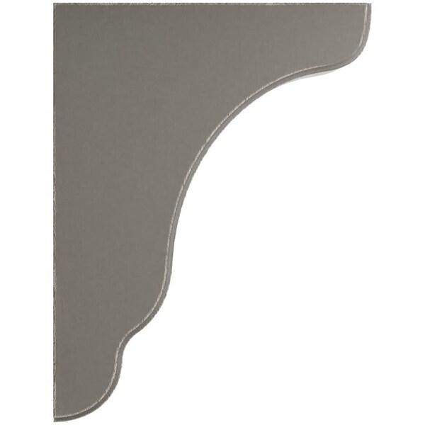 Ekena Millwork 1 3/4"W x 7 1/4"D x 9 1/2"H Plymouth Wood Vintage Decor Bracket, Reclaimed Grey - BKTWD02X07X10PLGY