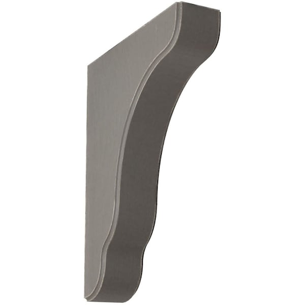 Ekena Millwork 1 3/4"W x 7 1/4"D x 9 1/2"H Plymouth Wood Vintage Decor Bracket, Reclaimed Grey - BKTWD02X07X10PLGY