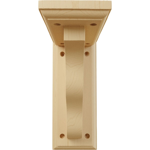 Ekena Millwork 3 1/2"W x 7"D x 9"H Hamilton Traditional Bracket, Alder - BKT03X07X09HAAL