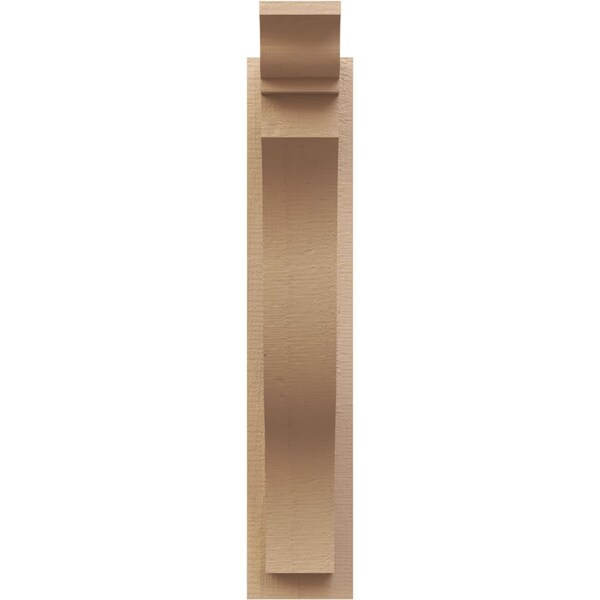 Ekena Millwork 5 1/2-in W x 16-in D x 28-in H Funston Trad Rough Cedar Woodgrain TimberThane Outlooker, Primed Tan - OUTUR055X16X28FST04RCPR