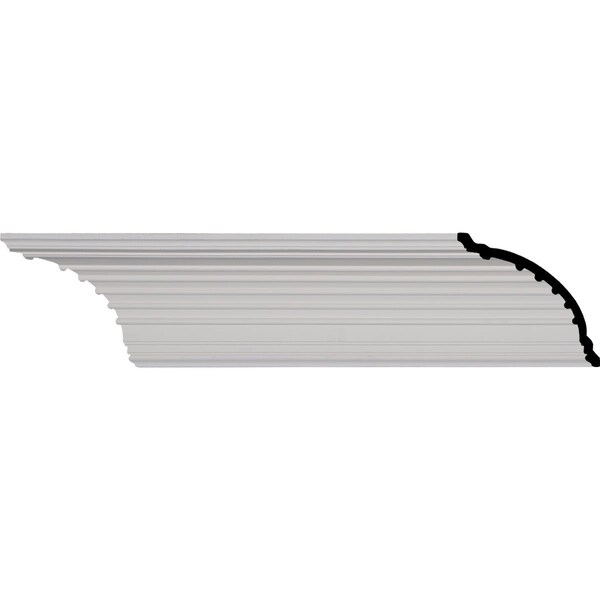 Ekena Millwork SAMPLE - 5 3/8"H x 5 3/8"P x 7 1/2"F x 12"L, Foster Cove Crown Moulding - SAMPLE-MLD05X05X07FO
