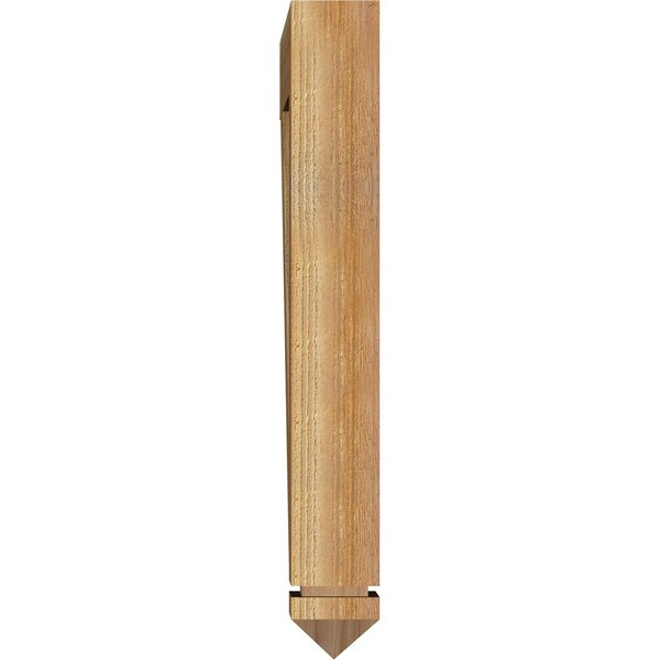 Ekena Millwork Thorton Arts & Crafts Rough Sawn Bracket, Western Red Cedar, 4"W x 26"D x 30"H - BKT04X26X30THR03RWR