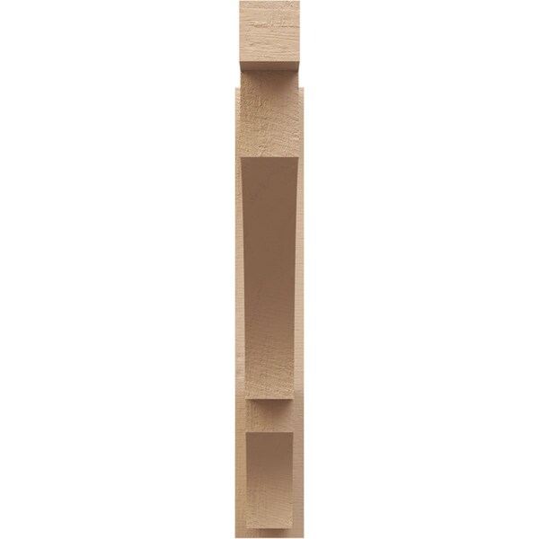 Ekena Millwork 5 1/2-in W x 36-in D x 36-in H Balboa Block Rough Cedar Woodgrain TimberThane Outlooker, Primed Tan - OUTUR055X36X36BOA44RCPR