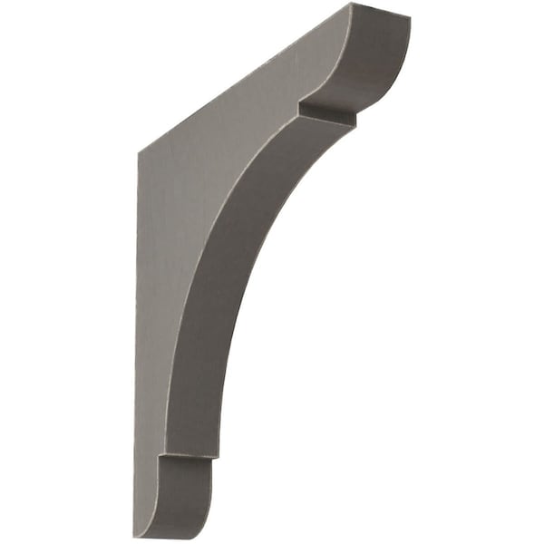 Ekena Millwork 1 3/4"W x 12"D x 12"H Extra Large Olympic Wood Vintage Decor Bracket, Reclaimed Grey - BKTWD01X12X12OLGY