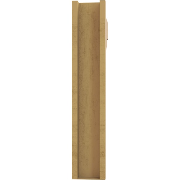 Ekena Millwork 6-in W x 26-in D x 32-in H Funston Block Rough Cedar Woodgrain TimberThane Outlooker, Primed Tan - OUTUR060X26X32FST44RCPR