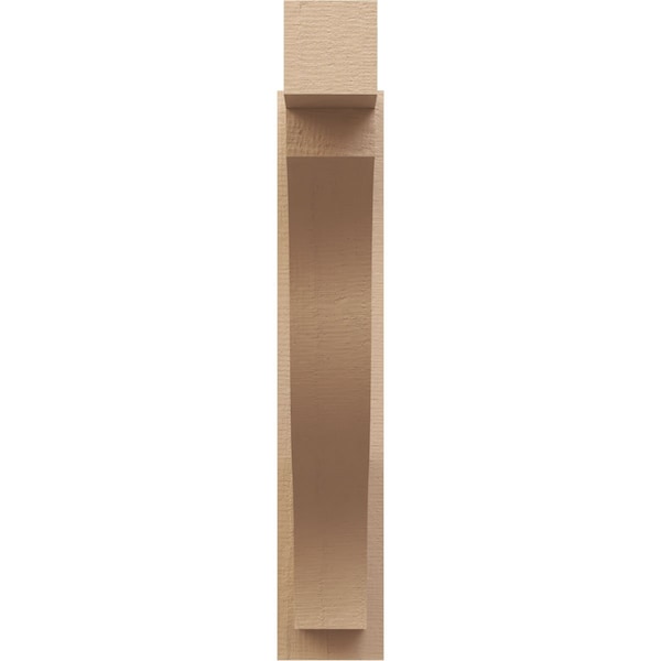 Ekena Millwork 6-in W x 26-in D x 32-in H Funston Block Rough Cedar Woodgrain TimberThane Outlooker, Primed Tan - OUTUR060X26X32FST44RCPR