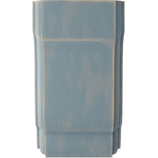 Ekena Millwork 2 1/2"W x 2 3/4"D x 4 1/2"H Capistrano Mission Wood Vintage Decor Corbel, Driftwood Blue - CORWD02X02X04CPBU