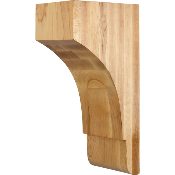 Hardware Resources 5" Wx7"Dx14"H Rubberwood Minimalist Corbel - COR32-2RW