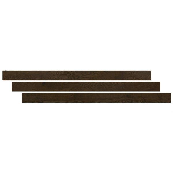 Msi LVT Trim, Wood, Brown, 14.75 in L, 0.75 in W, Low Gloss - ZOR-LVT-TR-0579