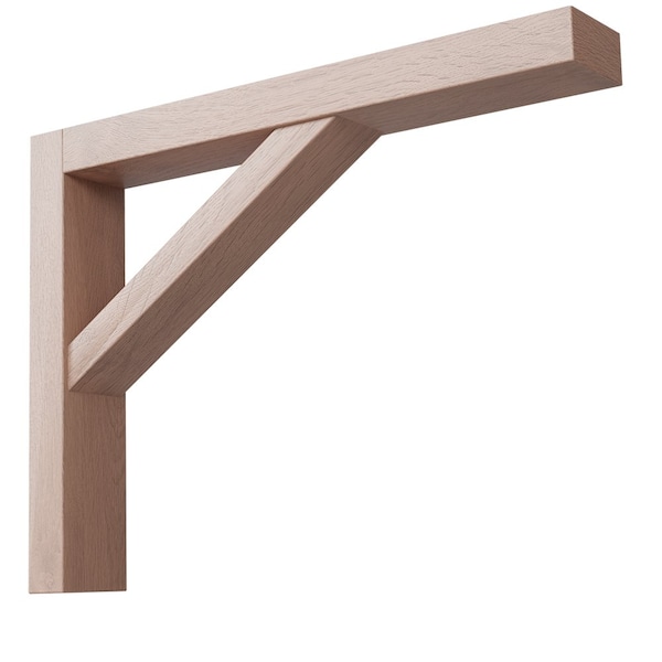Designs Of Distinction Lexington Bar Bracket - Narrow/Tall, Red Oak - 01605009AK1
