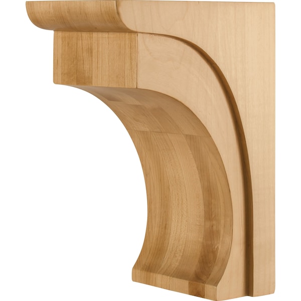 Hardware Resources 5" Wx7"Dx10"H Rubberwood Cove Corbel - COR36-2-RW