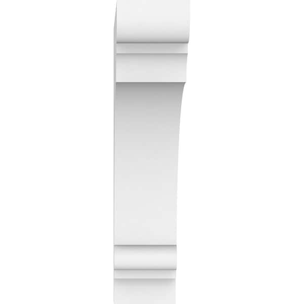 Ekena Millwork Standard Hughes Architectural Grade PVC Bracket, 2"W x 9"D x 9"H - BKTP02X09X09HUG