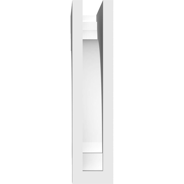 Ekena Millwork Standard Hughes Architectural Grade PVC Bracket, 2"W x 9"D x 9"H - BKTP02X09X09HUG