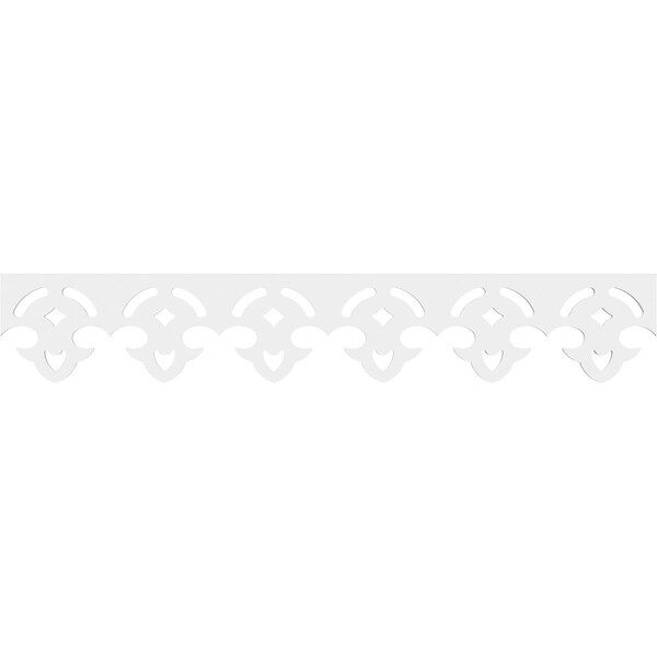 Ekena Millwork Madison Architectural Grade PVC Running Trim, 8"H x 5/8"P x 48"L - RUNP08X0625X48MAD
