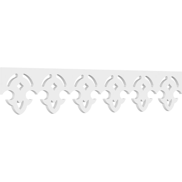 Ekena Millwork Madison Architectural Grade PVC Running Trim, 8"H x 5/8"P x 48"L - RUNP08X0625X48MAD