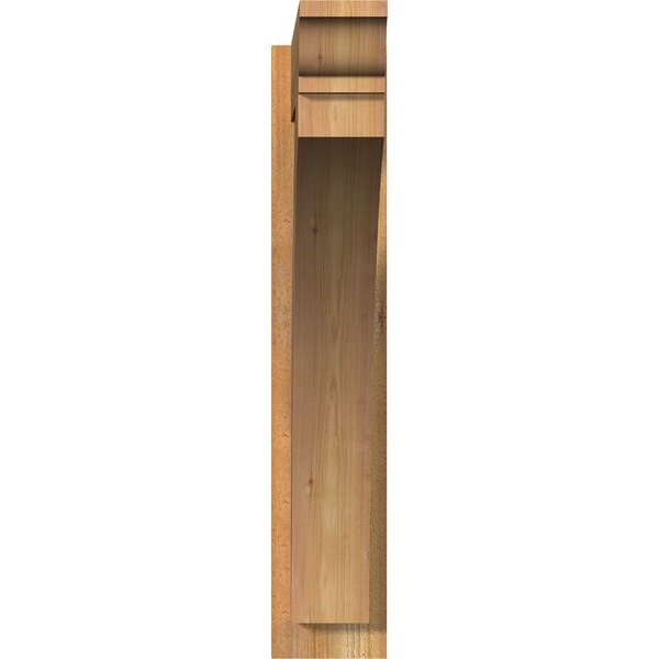 Ekena Millwork Thorton Rough Sawn Traditional Outlooker, Western Red Cedar, 6"W x 28"D x 32"H - OUT06X28X32THR01RWR