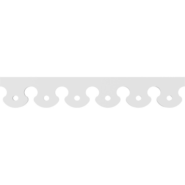 Ekena Millwork Gulliver Architectural Grade PVC Running Trim, 8"H x 5/8"P x 48"L - RUNP08X0625X48GUL