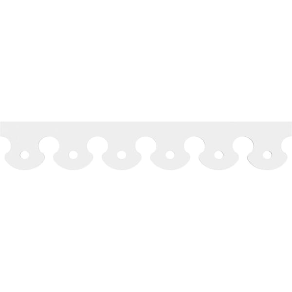 Ekena Millwork Gulliver Architectural Grade PVC Running Trim, 8"H x 5/8"P x 48"L - RUNP08X0625X48GUL