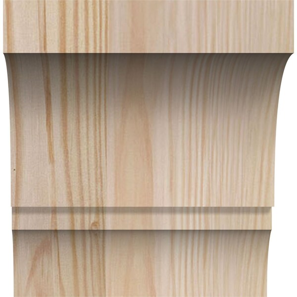 Ekena Millwork 5 1/2"W x 6"D x 6"H Balboa Smooth Knee Brace, Douglas Fir - BRC06X06X06BOA00SDF