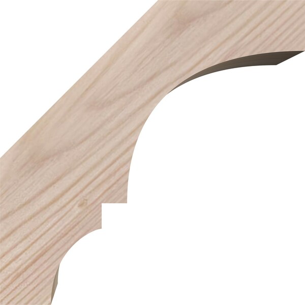 Ekena Millwork 5 1/2"W x 6"D x 6"H Balboa Smooth Knee Brace, Douglas Fir - BRC06X06X06BOA00SDF