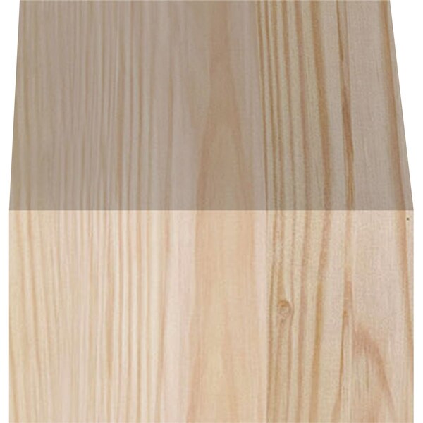 Ekena Millwork 5 1/2"W x 6"D x 6"H Balboa Smooth Knee Brace, Douglas Fir - BRC06X06X06BOA00SDF