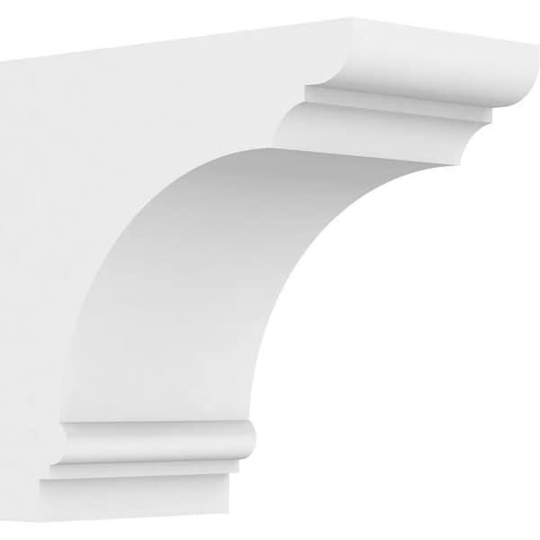 Ekena Millwork Standard Hughes Architectural Grade PVC Bracket, 3"W x 5"D x 5"H - BKTP03X05X05HUG