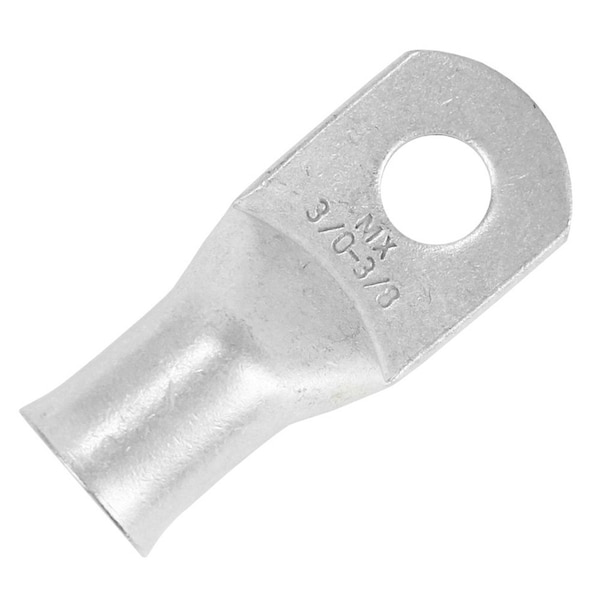 Grupo Pacer Pacer Terminal estañado 3/0 AWG - Tamaño de perno de 3/8 pulgadas - Paquete de 10 - TAE3/0-38R-10