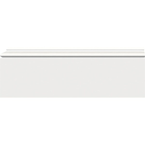 Ekena Millwork WM163E - 5"H x 1/2"P x 96"L Speed Base Moulding, PVC - WM163EX96SWPV