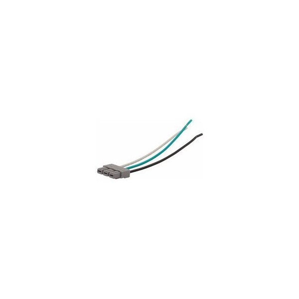 Dispositivo de cableado Eaton 125 V, 20 A, polycarbonato, conector de receptáculo modular con cable sólido de 12 AWG - MCR125SOL
