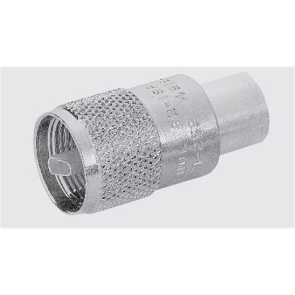 Conector Amphenol PL259 para RG8 de Larsen Products, color plata - PL2598