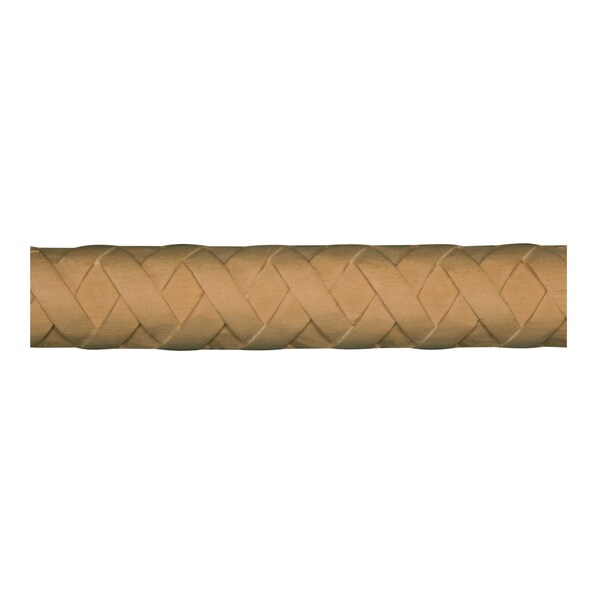 Osborne Wood Products 1/2 x 1 x 96 Basket Weave Half Round Moulding in Basswood - 891925BAS