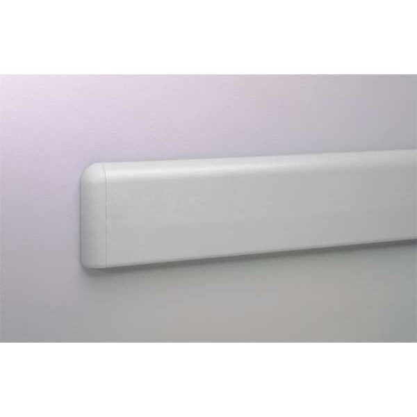 Pawling Wall Protection Guard, 4inH, Silver-Gray - WG-4P-12-210