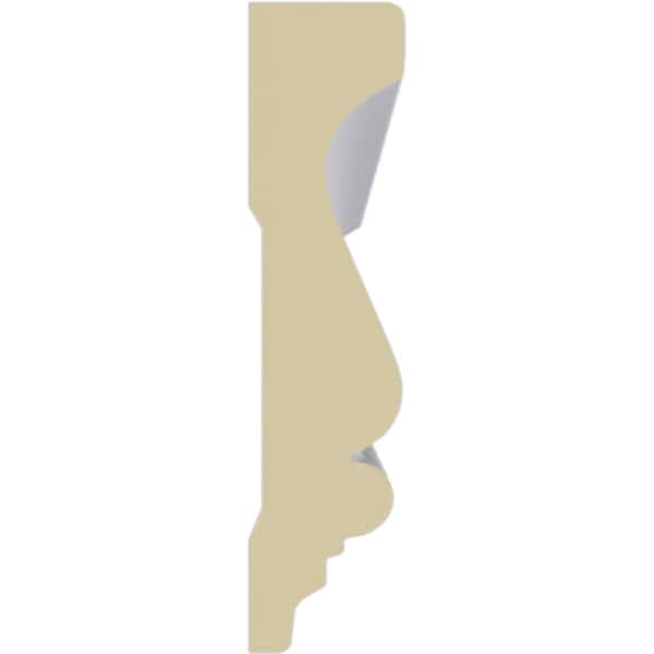 Ekena Millwork Chair Rail, High Density Urethane, 96 in L, 3-1/8 in H - MLD03X00MA