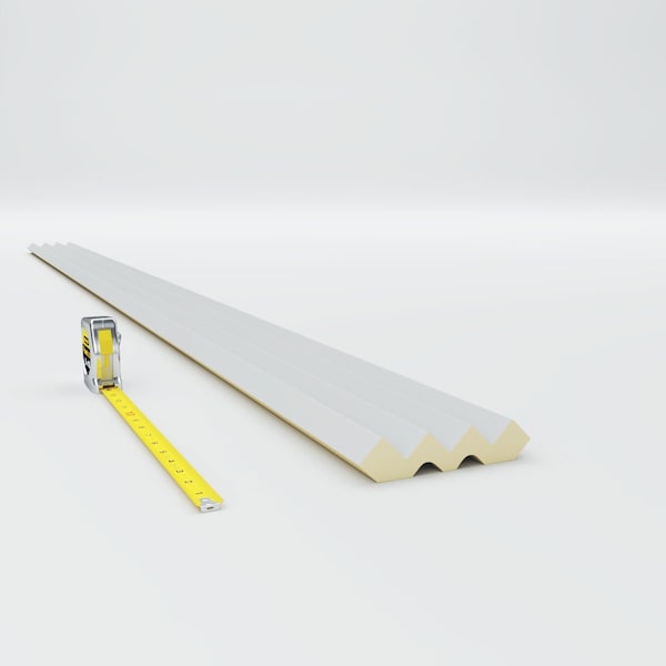 Ekena Millwork 4 1/4"H x 4 1/4"P x 6"F x 94 1/2"L Eris Step Crown Moulding - MLD04X04X06ER