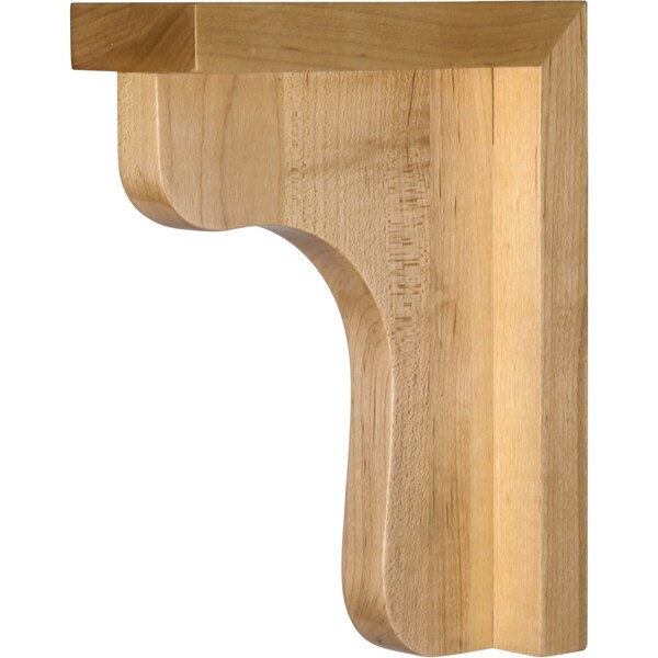 Hardware Resources 2-1/2" Wx6"Dx6"H Rubberwood Bar Corbel - COR8-6.5-RW