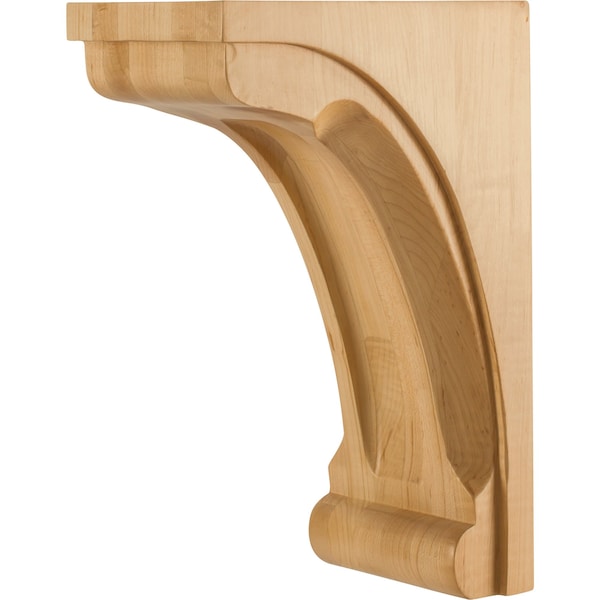 Hardware Resources 5" Wx8"Dx12"H Alder Scooped Corbel - COR41-3-ALD