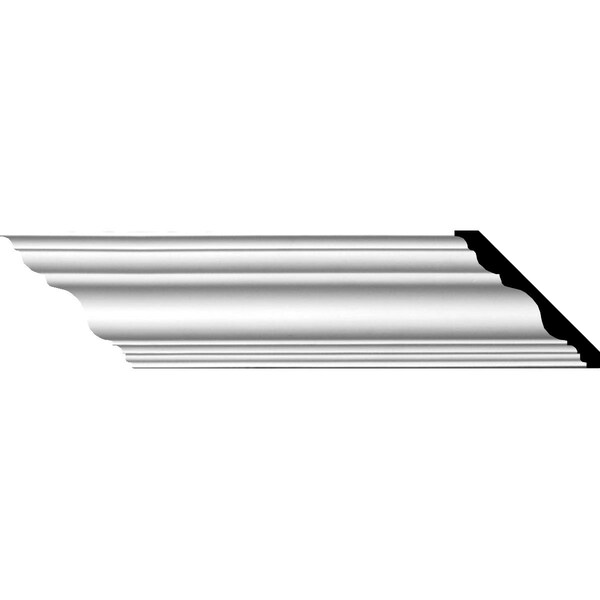 Ekena Millwork SAMPLE - 4 3/4"H x 4 3/4"P x 6 3/4"F x 12"L Tristan Traditional Crown Moulding - SAMPLE-MLD04X04X06TN