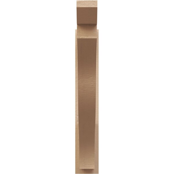Ekena Millwork 5 1/2-in W x 34-in D x 34-in H Funston Slat Rough Cedar Woodgrain TimberThane Outlooker, Primed Tan - OUTUR055X34X34FST24RCPR