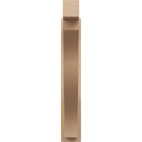 Ekena Millwork 5 1/2-in W x 26-in D x 34-in H Funston Block Rough Cedar Woodgrain TimberThane Outlooker, Primed Tan - OUTUR055X26X34FST44RCPR