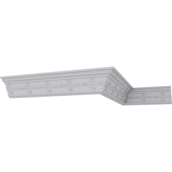 Ekena Millwork 4 1/8"H x 3 5/8"P x 5 1/2"F x 94 1/2"L Kendall Crown Moulding - MLD04X04X06KD