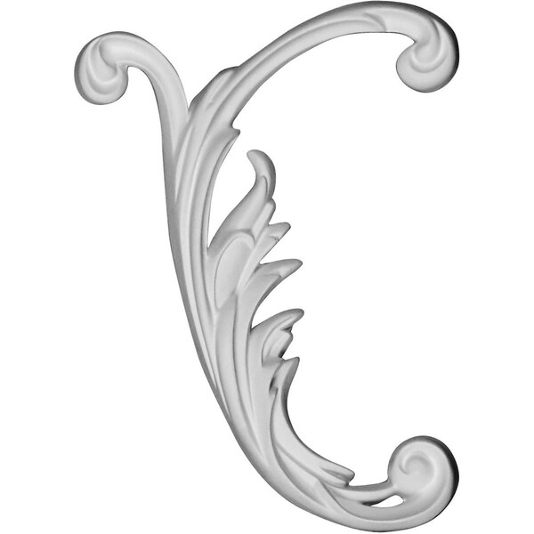 Ekena Millwork 5 7/8"W x 6 3/4"H x 7/8"P Medway Scroll Onlay, Left - ONL06X07X01ME-L
