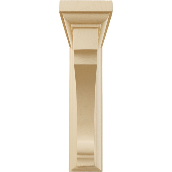 Ekena Millwork 2 1/2"W x 6"D x 8"H Medium Thompson Wood Bracket, Maple - BKTW02X06X08TMMA