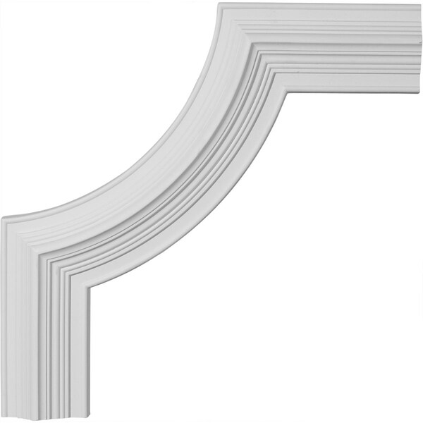 Ekena Millwork Panel Moulding Corner, High Density Urethane, 14-3/8 in H, 14-3/8 in W - PML14X14ED