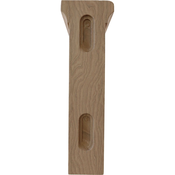 Ekena Millwork 2 1/2"W x 6"D x 8"H Medium Gomez Wood Bracket, Mahogany - BKTW02X06X08GOGM